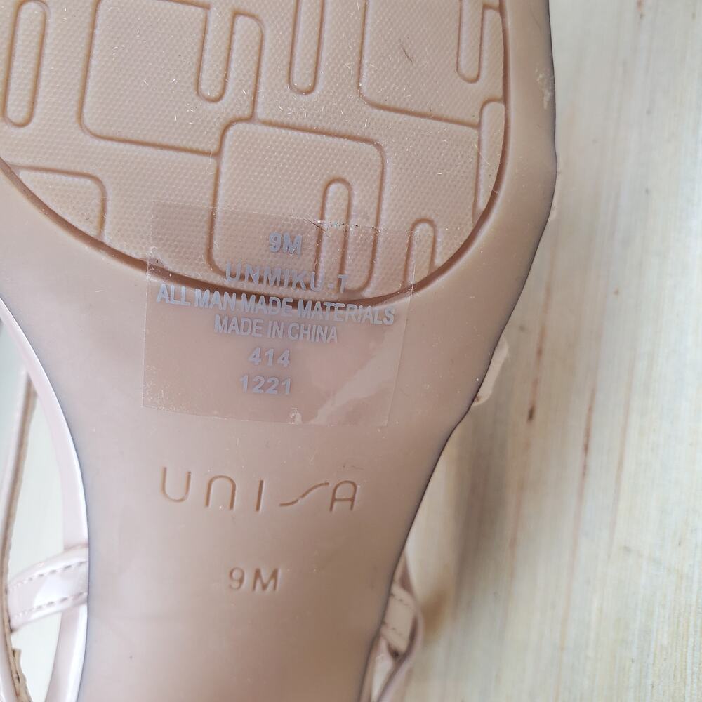 UNISA | Strappy | Beige |  Chunky Heel Sandals | Size 9 - Picture 7 of 8
